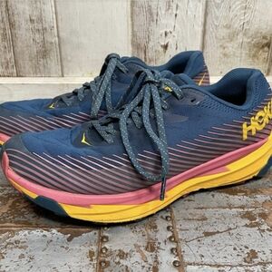 Hoka Torrent 2 Moroccan Blue Saffron Mesh Running Shoes